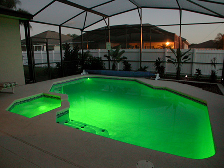Pool at Night - Green